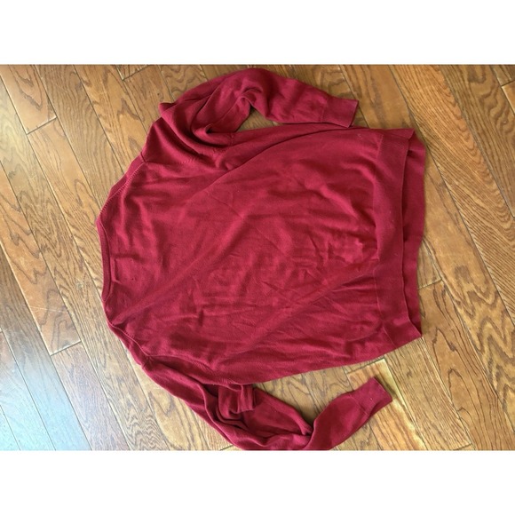 Ralph Lauren Chaps Sweater Mens XL Red Cashmere Pullover Sweatshirt Grandpa Core - Picture 5 of 7